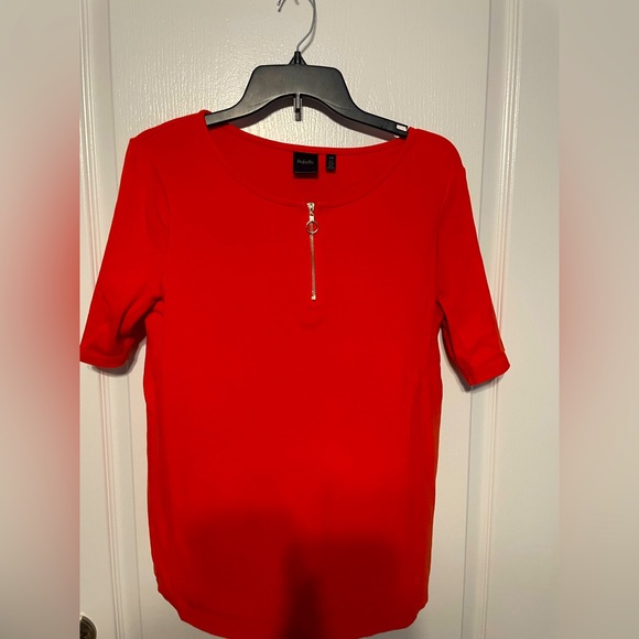 Rafaella Tops - RAFAELLA top with gold zipper size large